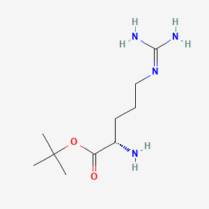 molecular formula C10H22N4O2 B2879147 (S)-tert-butyl 2-amino-5-guanidinopentanoate CAS No. 87459-72-1; 87553-73-9