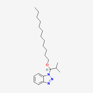 molecular formula C22H37N3O B2879174 1-[1-(Dodecyloxy)-2-methylpropyl]-1H-1,2,3-benzotriazole CAS No. 314273-15-9