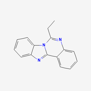 molecular formula C16H13N3 B2879187 6-Ethyl[1,3]benzimidazo[1,2-c]quinazoline CAS No. 238420-46-7