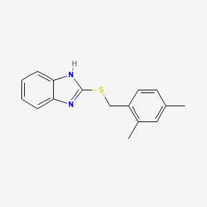 molecular formula C16H16N2S B2879205 2-[(2,4-dimethylbenzyl)thio]-1H-benzimidazole CAS No. 295361-85-2