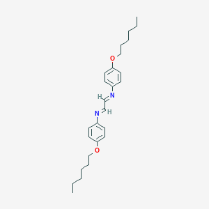 molecular formula C26H36N2O2 B287923 N,N'-Bis[4-(hexyloxy)phenyl]-1,2-ethanediimine 