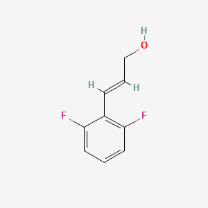 molecular formula C9H8F2O B2879232 (E)-3-(2,6-Difluorophenyl)prop-2-EN-1-OL CAS No. 1261024-88-7
