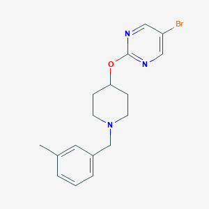 5-Bromo-2-[1-[(3-methylphenyl)methyl]piperidin-4-yl]oxypyrimidine