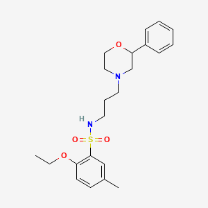 2-ethoxy-5-methyl-N-(3-(2-phenylmorpholino)propyl)benzenesulfonamide