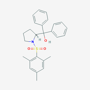 molecular formula C26H29NO3S B287930 [1-(Mesitylsulfonyl)-2-pyrrolidinyl](diphenyl)methanol 
