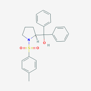 molecular formula C24H25NO3S B287932 {1-[(4-Methylphenyl)sulfonyl]-2-pyrrolidinyl}(diphenyl)methanol 