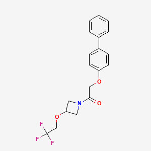 2-([1,1'-Biphenyl]-4-yloxy)-1-(3-(2,2,2-trifluoroethoxy)azetidin-1-yl)ethanone