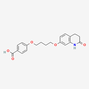 4-(4-((2-Oxo-1,2,3,4-tetrahydroquinolin-7-yl)oxy)butoxy)benzoic acid