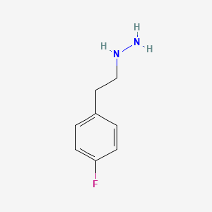 molecular formula C8H11FN2 B2879329 [2-(4-Fluoro-phenyl)-ethyl]-hydrazine CAS No. 41074-37-7