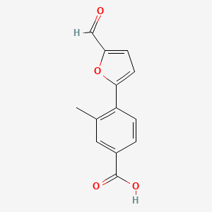 molecular formula C13H10O4 B2879336 4-(5-甲酰呋喃-2-基)-3-甲基苯甲酸 CAS No. 444068-62-6