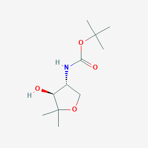 Tert-butyl N-[(3R,4S)-4-hydroxy-5,5-dimethyloxolan-3-yl]carbamate