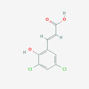 molecular formula C9H6Cl2O3 B2879344 3,5-Dichloro-2-hydroxycinnamic acid CAS No. 682805-17-0