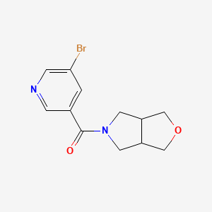 3-bromo-5-{hexahydro-1H-furo[3,4-c]pyrrole-5-carbonyl}pyridine