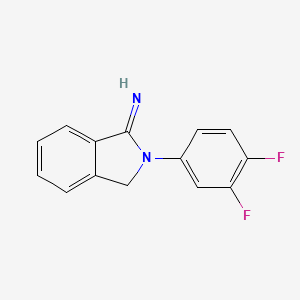 molecular formula C14H10F2N2 B2879353 2-(3,4-二氟苯基)-3H-异吲哚-1-亚胺 CAS No. 717119-59-0