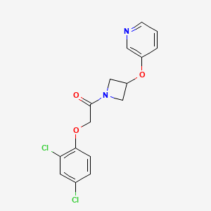 2-(2,4-Dichlorophenoxy)-1-(3-(pyridin-3-yloxy)azetidin-1-yl)ethanone