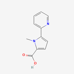 molecular formula C11H10N2O2 B2879372 1-methyl-5-(pyridin-2-yl)-1H-pyrrole-2-carboxylic acid CAS No. 1706461-03-1