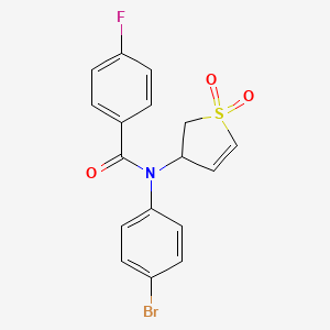 N-(4-bromophenyl)-N-(1,1-dioxido-2,3-dihydrothiophen-3-yl)-4-fluorobenzamide