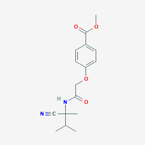 molecular formula C16H20N2O4 B2879395 Methyl 4-[2-[(2-cyano-3-methylbutan-2-yl)amino]-2-oxoethoxy]benzoate CAS No. 1180768-13-1