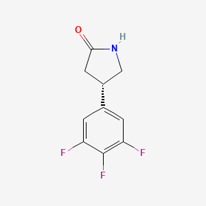 molecular formula C10H8F3NO B2879398 (4s)-4-(3,4,5-Trifluorophenyl)pyrrolidin-2-one CAS No. 2102409-69-6