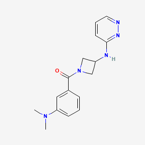 N-{1-[3-(dimethylamino)benzoyl]azetidin-3-yl}pyridazin-3-amine