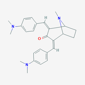 molecular formula C26H31N3O B287941 2,4-Bis[4-(dimethylamino)benzylidene]-8-methyl-8-azabicyclo[3.2.1]octan-3-one 