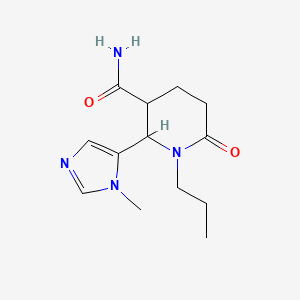 2-(1-methyl-1H-imidazol-5-yl)-6-oxo-1-propylpiperidine-3-carboxamide
