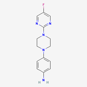4-[4-(5-Fluoro-2-pyrimidinyl)-1-piperazinyl]aniline