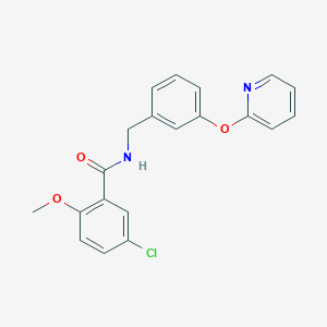 5-chloro-2-methoxy-N-(3-(pyridin-2-yloxy)benzyl)benzamide
