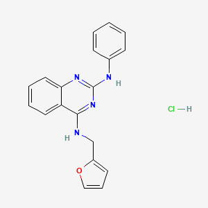 N4-(furan-2-ylmethyl)-N2-phenylquinazoline-2,4-diamine hydrochloride