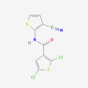 2,5-dichloro-N-(3-cyanothiophen-2-yl)thiophene-3-carboxamide
