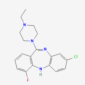 molecular formula C19H20ClFN4 B2879511 JHU37160 (DREADD ligand) CAS No. 2369979-68-8