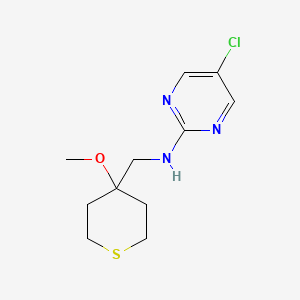 5-Chloro-N-[(4-methoxythian-4-yl)methyl]pyrimidin-2-amine