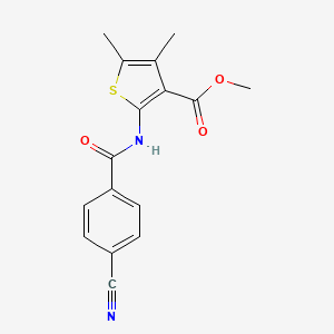 Methyl 2-(4-cyanobenzamido)-4,5-dimethylthiophene-3-carboxylate