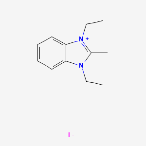 molecular formula C12H17IN2 B2879547 1,3-diethyl-2-methyl-1H-1,3-benzodiazol-3-ium iodide CAS No. 19101-76-9