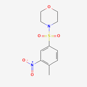 molecular formula C11H14N2O5S B2879609 4-[(4-甲基-3-硝基苯)磺酰基]吗啉 CAS No. 21447-63-2