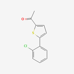 molecular formula C12H9ClOS B2879613 1-[5-(2-氯苯基)-2-噻吩基]乙酮 CAS No. 893735-05-2