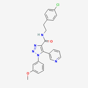 molecular formula C23H20ClN5O2 B2879631 N-(4-chlorophenethyl)-1-(3-methoxyphenyl)-5-(pyridin-3-yl)-1H-1,2,3-triazole-4-carboxamide CAS No. 1251624-04-0