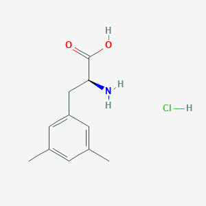 molecular formula C11H16ClNO2 B2879643 (S)-2-Amino-3-(3,5-dimethylphenyl)propanoic acid hydrochloride CAS No. 906365-71-7