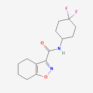 molecular formula C14H18F2N2O2 B2879648 N-(4,4-difluorocyclohexyl)-4,5,6,7-tetrahydrobenzo[d]isoxazole-3-carboxamide CAS No. 2195937-22-3