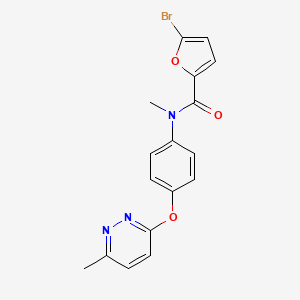 molecular formula C17H14BrN3O3 B2879655 5-bromo-N-methyl-N-(4-((6-methylpyridazin-3-yl)oxy)phenyl)furan-2-carboxamide CAS No. 1206985-26-3