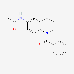molecular formula C18H18N2O2 B2879657 N-(1-benzoyl-1,2,3,4-tetrahydroquinolin-6-yl)acetamide CAS No. 371119-24-3