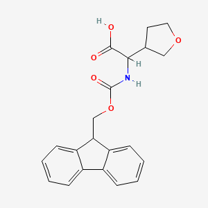 molecular formula C21H21NO5 B2879661 2-({[(9H-fluoren-9-yl)methoxy]carbonyl}amino)-2-(oxolan-3-yl)acetic acid CAS No. 1695476-98-2