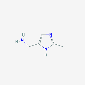 molecular formula C5H9N3 B2879704 (2-甲基-1H-咪唑-4-基)甲胺 CAS No. 18453-26-4