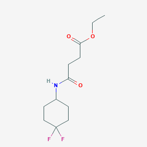 molecular formula C12H19F2NO3 B2879715 4-((4,4-二氟环己基)氨基)-4-氧代丁酸乙酯 CAS No. 2310140-01-1