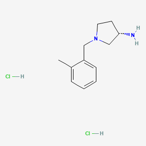 molecular formula C12H20Cl2N2 B2879749 (S)-1-(2-甲基苄基)吡咯烷-3-胺二盐酸盐 CAS No. 169452-14-6