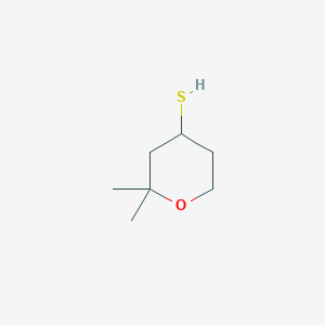 molecular formula C7H14OS B2879750 2,2-二甲基氧杂环丁烷-4-硫醇 CAS No. 1341786-89-7