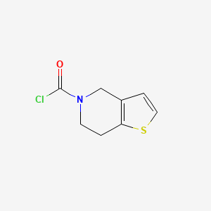 B2879762 6,7-dihydro-4H-thieno[3,2-c]pyridine-5-carbonyl chloride CAS No. 934703-86-3