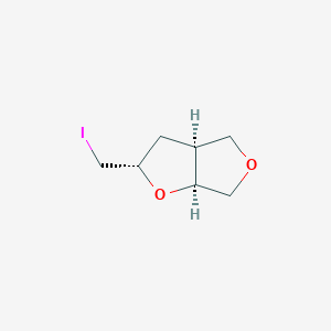 B2879778 (2S,3As,6aS)-2-(iodomethyl)-2,3,3a,4,6,6a-hexahydrofuro[2,3-c]furan CAS No. 2187426-78-2