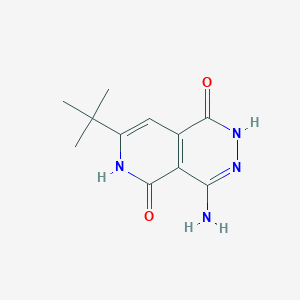 molecular formula C11H14N4O2 B2879818 4-Amino-7-tert-butyl-2,6-dihydropyrido[3,4-d]pyridazine-1,5-dione CAS No. 286430-66-8
