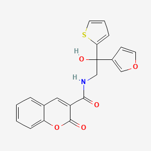molecular formula C20H15NO5S B2879820 N-[2-(furan-3-yl)-2-hydroxy-2-(thiophen-2-yl)ethyl]-2-oxo-2H-chromene-3-carboxamide CAS No. 2097915-93-8
